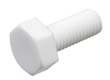Polycarbonate Hexagon Head bolt M8 35mm (White) (100pcs/bag)