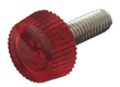 Polycarbonate Red Knurled (stainless steel) M4 20mm (1000pcs)