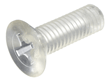 Polycarbonate Flat Head Screw (Phillips) M3 10mm (1000pcs/bag)