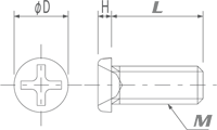 PEEK Micro Pan Head Screw (phillips) M1.6 3mm (100pcs/bag)